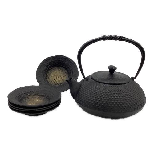 南部宝生堂 (ナンブホウセイドウ) 鉄器 急須・茶托セット