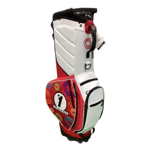 ODYSSEY (オデッセイ) キャディバッグ 25年秋冬モデル スタンド式 ホワイト×レッド　5125145【9.0型 軽量2.8kg】 (限定品)
