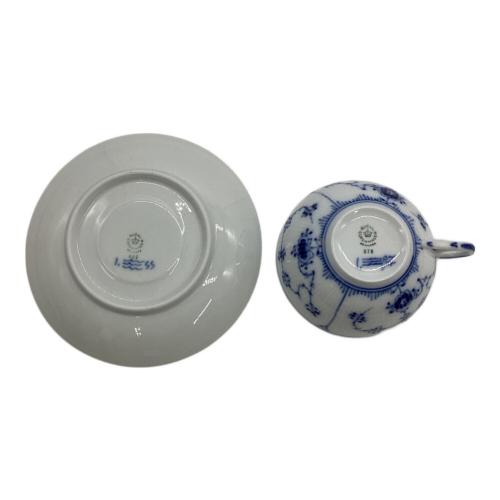 ROYAL COPENHAGEN (ロイヤル・コペンハーゲン) ティーカップ&ソーサー ブルーフルーテッド・プレイン