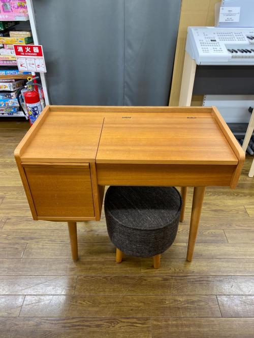 UNICO (ウニコ) 1面ドレッサー ナチュラル 271 イス1脚付 ALBERO