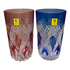 KAGAMI CRYSTAL (カガミクリスタル) 江戸切子 2P