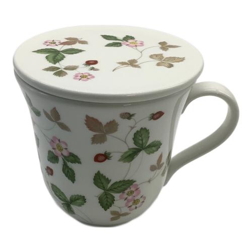 Wedgwood (ウェッジウッド) マグカップ 蓋付き ワイルドストロベリー
