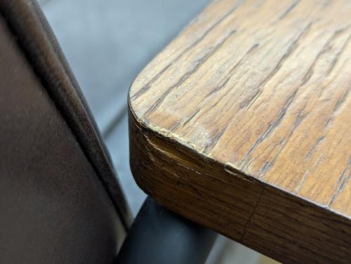 ニトリ 1人掛けソファー (Nシールド ステイン2KD DBR)