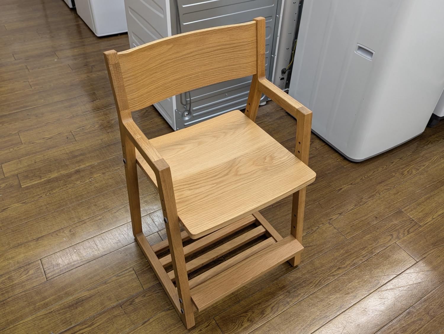 美品▪️ACTUS アクタス F-CHAIR オーク キャスター付 学習椅子 ACTUS(アクタス)のFOPPISH(フォピッシュ)シリーズのオーク材 Fチェア