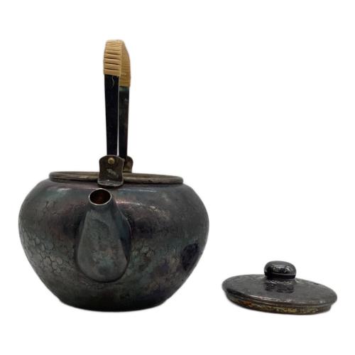 銀川堂 いぶし銀 特選黄銅製 急須