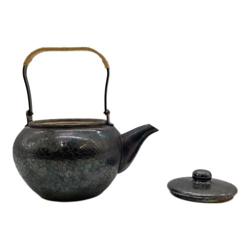 銀川堂 いぶし銀 特選黄銅製 急須