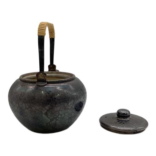 銀川堂 いぶし銀 特選黄銅製 急須