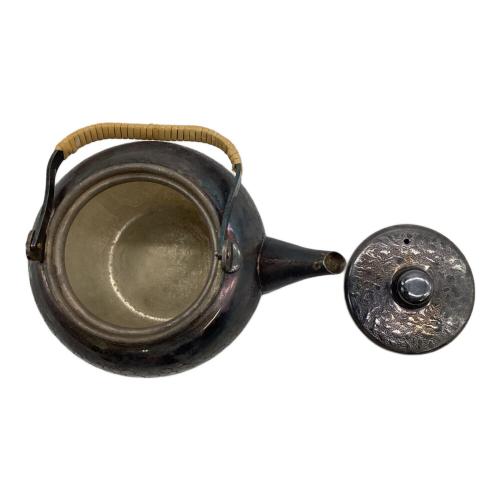 銀川堂 いぶし銀 特選黄銅製 急須