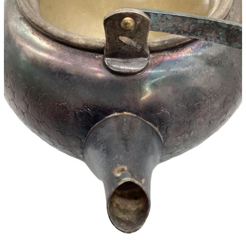 銀川堂 いぶし銀 特選黄銅製 急須