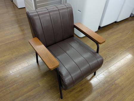 ニトリ1人掛けソファ (Nシールド ステイン2KD DBR) 傷・汚れに強い 1人掛けソファ 合皮タイプ (Nシールド ステイン2KD DBR