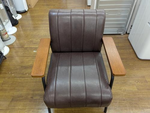 ニトリ 1人掛けソファー (Nシールド ステイン2KD DBR)