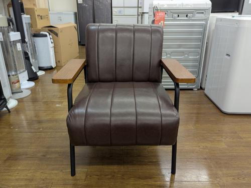 ニトリ 1人掛けソファー (Nシールド ステイン2KD DBR)