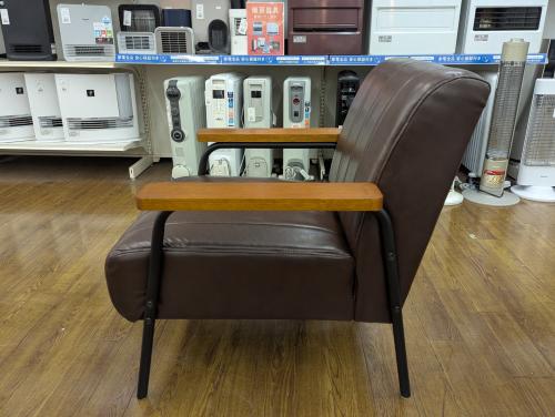 ニトリ 1人掛けソファー (Nシールド ステイン2KD DBR)