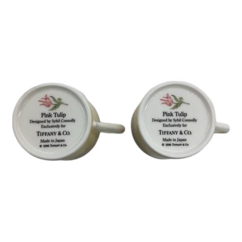TIFFANY & Co. (ティファニー) デミタスカップ&ソーサー 2Pセット Pink Tulip