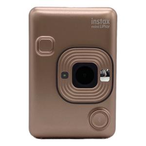 FUJIFILM (フジフィルム) instax mini LiPlay ブラッシュゴールド ハイブリッド インスタント カメラ