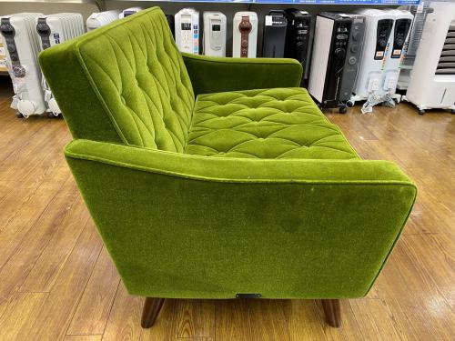 カリモク60 (カリモクロクマル) ロビーチェア2シーター モケットグリーン