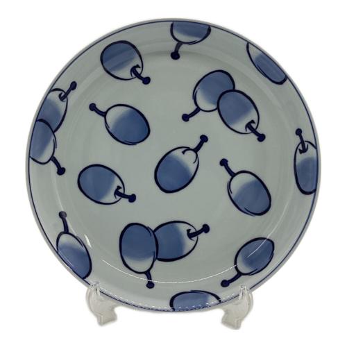 源右衛門窯 (ゲンエモンガマ) 染付プルーン 大皿・深皿セット