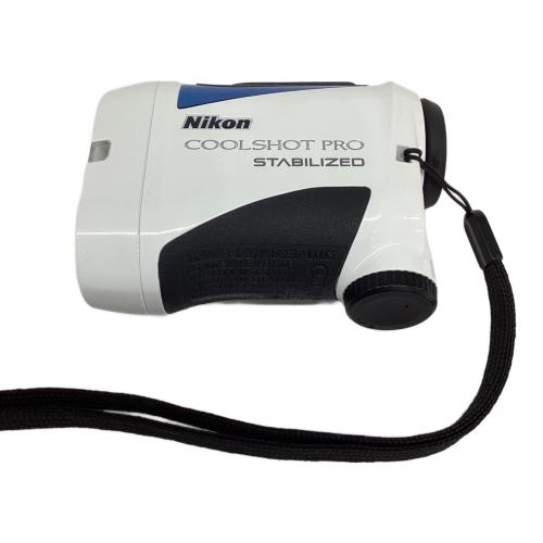 Nikon (ニコン) ゴルフ距離測定器 ホワイト×ネイビー COOLSHOT PRO STABILIZED