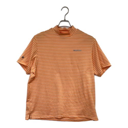 BRIEFING (ブリーフィング) ゴルフウェア(トップス) BRG241M59 CAMOUFLAGE MOCK NECK RELAXED FIT メンズ SIZE M オレンジ