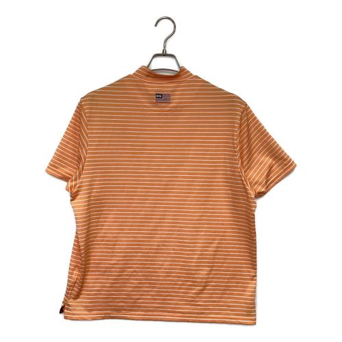 BRIEFING (ブリーフィング) ゴルフウェア(トップス) BRG241M59 CAMOUFLAGE MOCK NECK RELAXED FIT メンズ SIZE M オレンジ