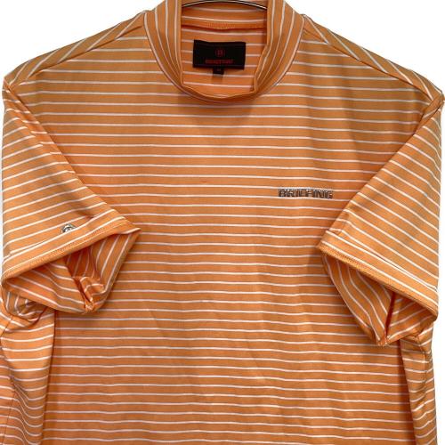 BRIEFING (ブリーフィング) ゴルフウェア(トップス) BRG241M59 CAMOUFLAGE MOCK NECK RELAXED FIT メンズ SIZE M オレンジ