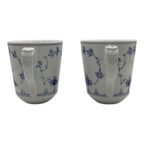 ROYAL COPENHAGEN (ロイヤル・コペンハーゲン) マグカップ 380ml ペアセット Blue Fluted Plain（ブルーフルーテッド プレイン）