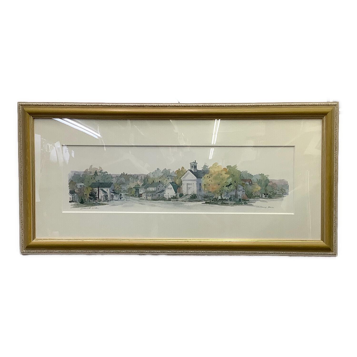 マサチューセッツ州モントレーの村 レオナルドウェーバー作 アート