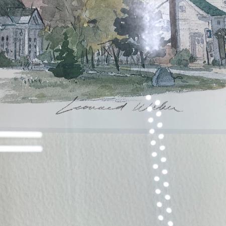 マサチューセッツ州モントレーの村 レオナルドウェーバー作 アート