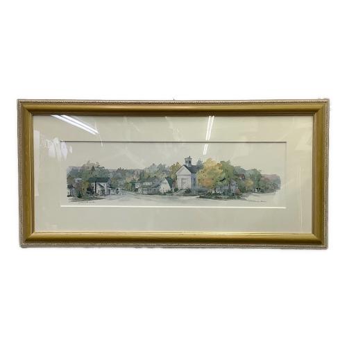 マサチューセッツ州モントレーの村 レオナルドウェーバー作 アートフレーム