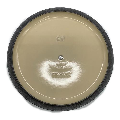 LE CREUSET (ルクルーゼ) 両手鍋 ココット ロンド 20㎝ カリビアンブルー