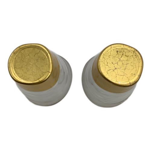 箔一 (ハクイチ) 貫入 一口グラス 2個セット