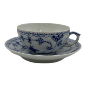 ROYAL COPENHAGEN (ロイヤル・コペンハーゲン) ティーカップ&ソーサー ブルーフルーテッド・ハーフレース
