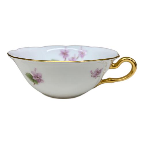 大倉陶園 (オオクラトウエン) カップ&ソーサー 花菫シリーズ ナガハシスミレ