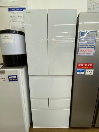 TOSHIBA (トウシバ) 6ドア冷蔵庫 GR-U460FK 2022年製  462Ｌ