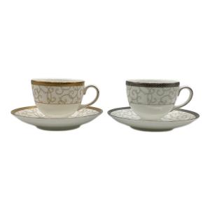 Wedgwood (ウェッジウッド) ティーカップ&ソーサー セレスティアル・ゴールド/プラチナ 2Pセット