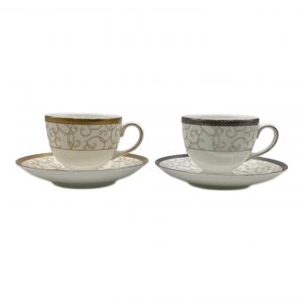 Wedgwood (ウェッジウッド) ティーカップ&ソーサー セレスティアル・ゴールド/プラチナ 2Pセット
