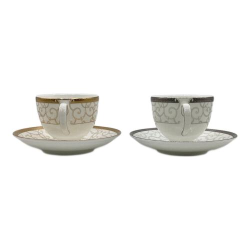 Wedgwood (ウェッジウッド) ティーカップ&ソーサー セレスティアル・ゴールド/プラチナ 2Pセット