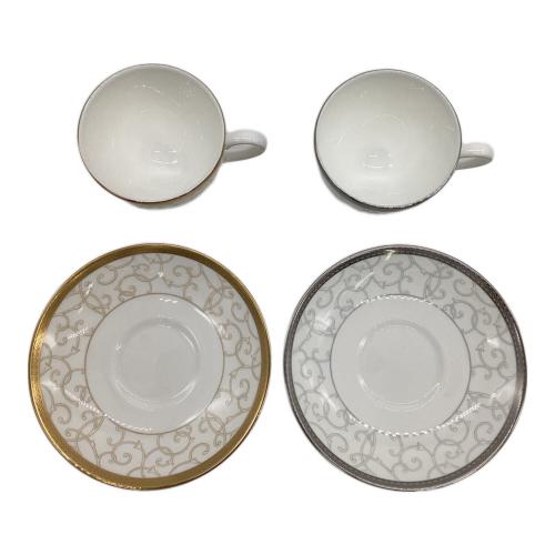 Wedgwood (ウェッジウッド) ティーカップ&ソーサー セレスティアル・ゴールド/プラチナ 2Pセット