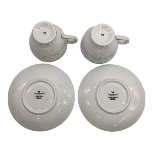 Wedgwood (ウェッジウッド) ティーカップ&ソーサー セレスティアル・ゴールド/プラチナ 2Pセット