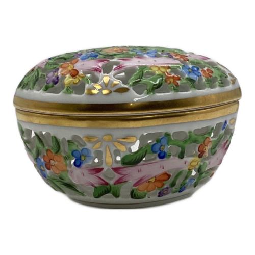 Herend (ヘレンド) ハート型透かしボンボニエール ファンタジー 6202/C