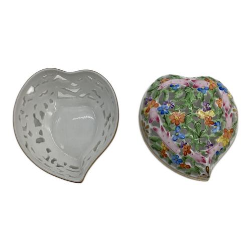 Herend (ヘレンド) ハート型透かしボンボニエール ファンタジー 6202/C