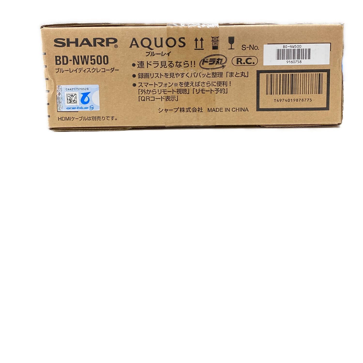 SHARP (シャープ) Blu-rayレコーダー BD-NW500 2016年製 未開封 17 