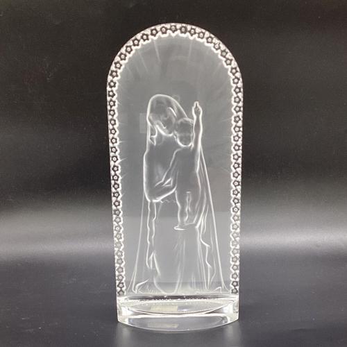 LALIQUE (ラリック) Vierge à l'enfant agenouillée ひざまづく聖母子像