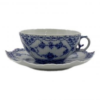 ROYAL COPENHAGEN (ロイヤル・コペンハーゲン) ティーカップ&ソーサー ブルーフルーテッド フルレース 1130