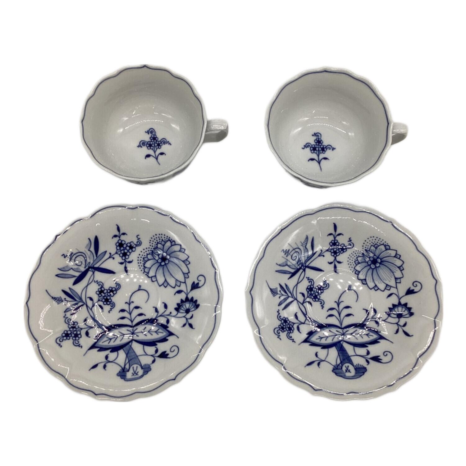 Meissen (マイセン) ティーカップ&ソーサー ペアセット ブルーオニオン
