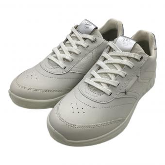 ECCO (エコー) レザーウォータープルーフゴルフシューズ レディース EU36（約22.5㎝）ホワイト