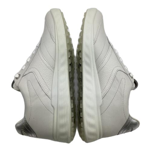 ECCO (エコー) レザーウォータープルーフゴルフシューズ レディース EU36（約22.5㎝）ホワイト