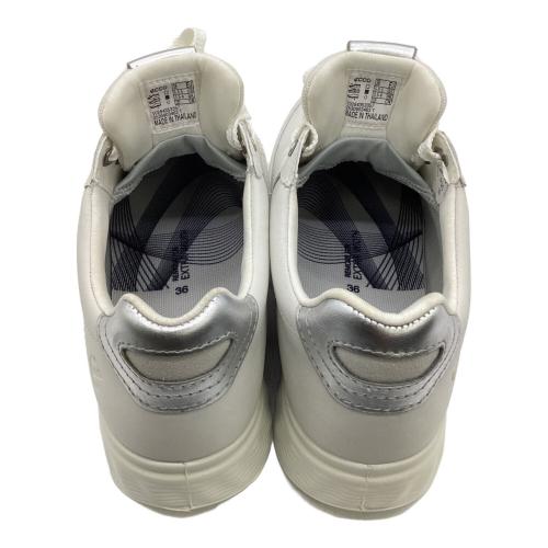 ECCO (エコー) レザーウォータープルーフゴルフシューズ レディース EU36（約22.5㎝）ホワイト