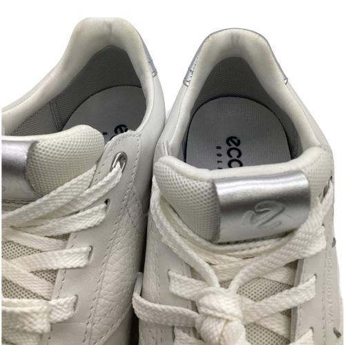 ECCO (エコー) レザーウォータープルーフゴルフシューズ レディース EU36（約22.5㎝）ホワイト