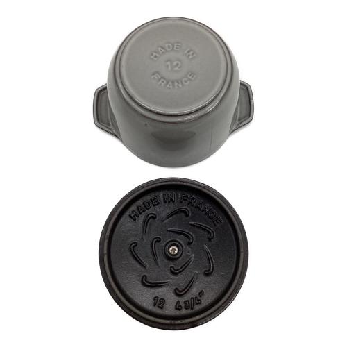 Staub (ストウブ) ホーロー鍋 La Cocotte de GOHAN（ラ ココット デ ゴハン）12cm グレー